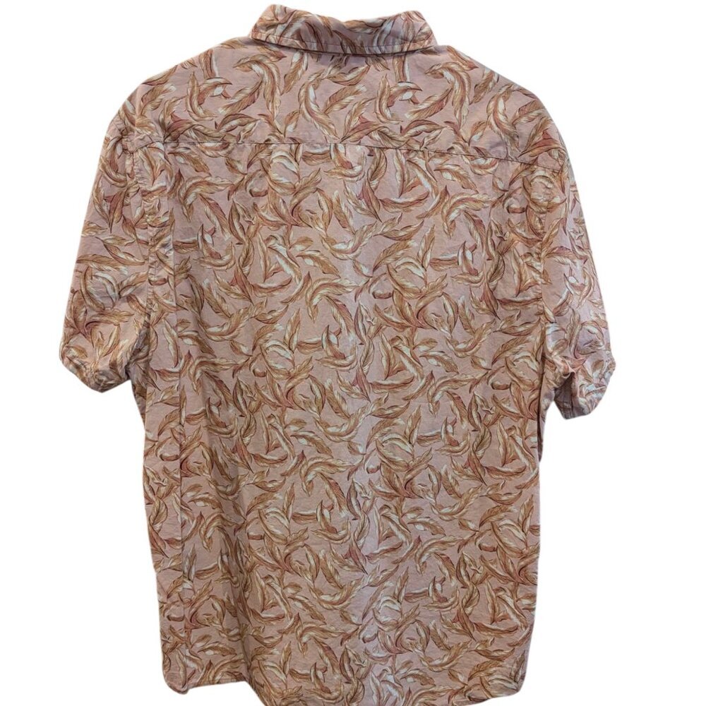 Slate and Stone - Pink Casual Short Sleeve Button Down - Size XL